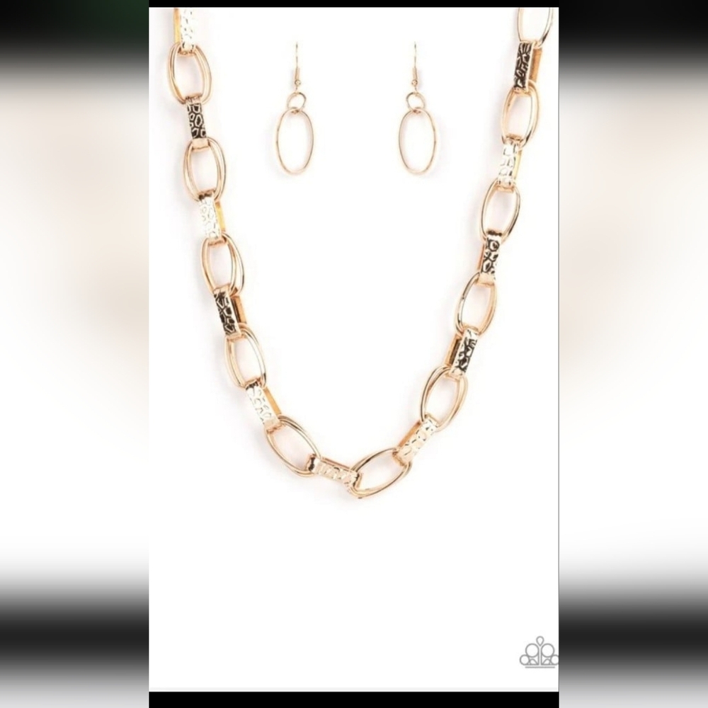 Paparazzi Gold Chain Necklace Motley In Motion Fashion Jewelry